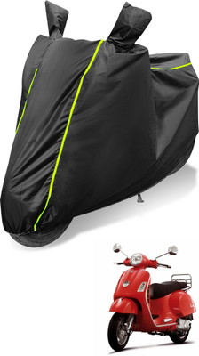 Auto Hub Waterproof Two Wheeler Cover for Vespa(Vespa LX, Black)