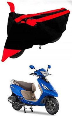 AutoGalaxy Waterproof Two Wheeler Cover for TVS(Scooty Zest, Red, Black)