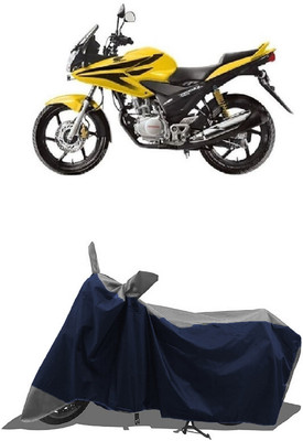 SUGASHRI Waterproof Two Wheeler Cover for Honda(CBF Stunner, Grey, Blue)