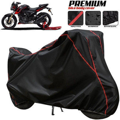 xodi Waterproof Two Wheeler Cover for TVS(Apache RTR 200, Black, Red, Multicolor)