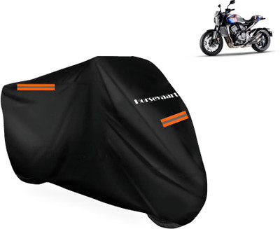 Horseyaart Waterproof Two Wheeler Cover for Honda(CB1000R Plus, Black)