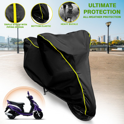 GARREGE Waterproof Two Wheeler Cover for Mahindra(Rodeo UZO, Black)