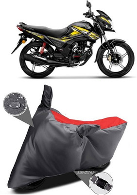 smwzxyu Waterproof Two Wheeler Cover for Honda(CB Shine SP, Black, Red)