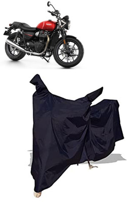 Amexride Two Wheeler Cover for Triumph(Street Twin BS6, Black)