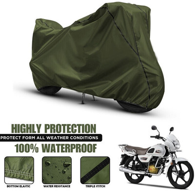 OliverX Waterproof Two Wheeler Cover for TVS(Radeon, Green, Black)