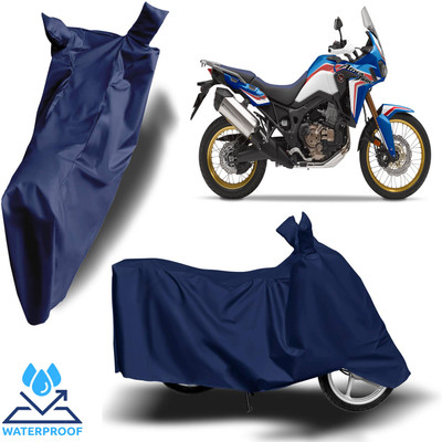 ROYAL AUTO MART Waterproof Two Wheeler Cover for Honda(Africa Twin, Blue)