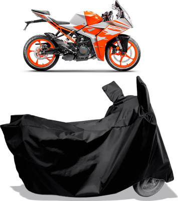 Amexride Two Wheeler Cover for KTM(RC 200 BS6, Black)
