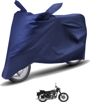 Caronix Waterproof Two Wheeler Cover for Royal Enfield(Standard 350, Blue)