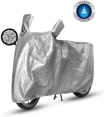 Femexon Waterproof Two Wheeler Cover for Bajaj(Platina 100 DTS-i, Silver)