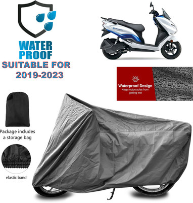 GOSHIV-car and bike accessories Waterproof Two Wheeler Cover for Suzuki(Burgman Electric, Grey)