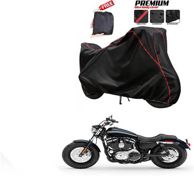 DeepShakshi AUTOMOTIVE Two Wheeler Cover for Harley Davidson(XL 1200, Black)