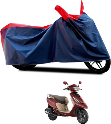 CODOKI Waterproof Two Wheeler Cover for TVS(Scooty Zest 110, Red, Blue)