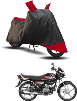 KEDIT Two Wheeler Cover for Hero(HF Deluxe i3s, Red, Black)