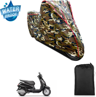 GOSHIV-car and bike accessories Waterproof Two Wheeler Cover for Suzuki(Access 125, Yellow)