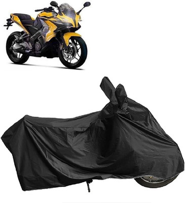 DIGGU Two Wheeler Cover for Bajaj(Pulsar SS400 BS6, Black)
