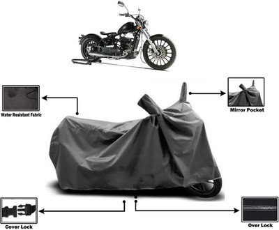 Amexride Two Wheeler Cover for Royal Enfield(Bobber 350, Grey)