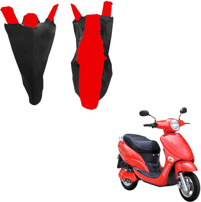 RiderShine Waterproof Two Wheeler Cover for Hero(Electric Photon, Black, Red)