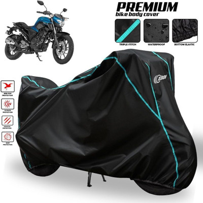 xodi Waterproof Two Wheeler Cover for Yamaha(FZ25 BS6, Black, Blue, Multicolor)