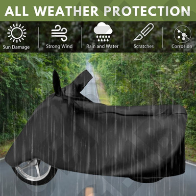 ZAQE Waterproof Two Wheeler Cover for Royal Enfield(Bullet 350, Multicolor)