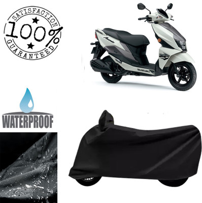 Autoinnovation Waterproof Two Wheeler Cover for Suzuki(Avenis 125, Black)
