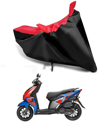 KEDIT Two Wheeler Cover for TVS(Ntorq 125, Red, Black)