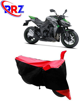 AutoGalaxy Waterproof Two Wheeler Cover for Kawasaki(Z1000, Black, Red)