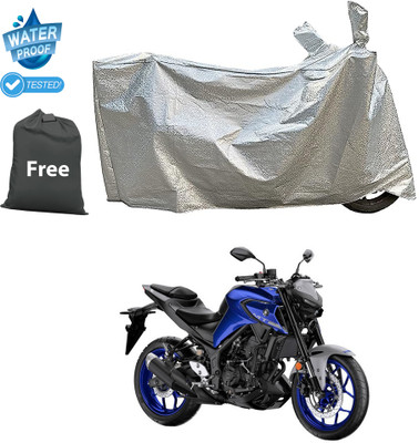CODOKI Waterproof Two Wheeler Cover for Yamaha(MT 03, Silver)