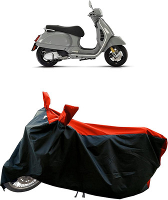 KEDIT Two Wheeler Cover for Piaggio(GTS 300, Red, Black)