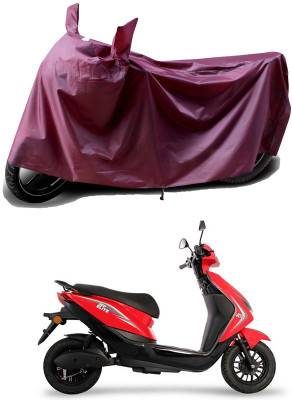 THE REAL ARV Waterproof Two Wheeler Cover for Ampere(Reo Elite, Maroon)