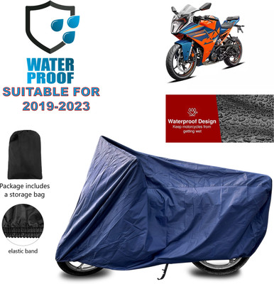 PAGORA Waterproof Two Wheeler Cover for KTM(RC 390 BS6, Blue)