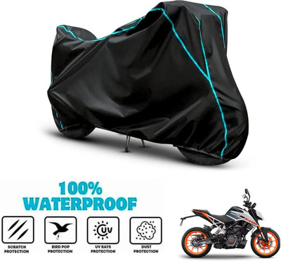 ANTHUB Waterproof Two Wheeler Cover for KTM(125 Duke, Black)