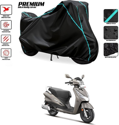 SThanaveX Waterproof Two Wheeler Cover for Hero(Destini 125, Black)