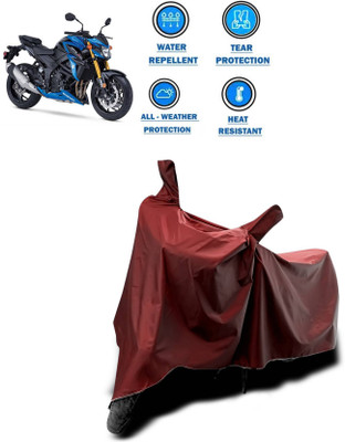 KEDIT Two Wheeler Cover for Suzuki(GSX, Maroon)