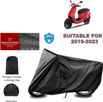 GOSHIV-car and bike accessories Waterproof Two Wheeler Cover for Ola(Black)