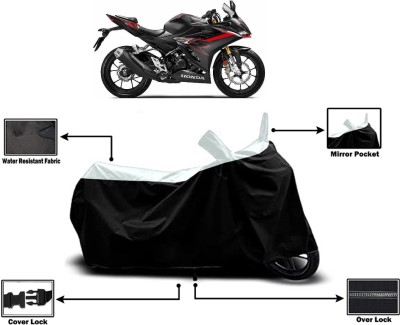 Amexride Two Wheeler Cover for Honda(CBR 150R, White)