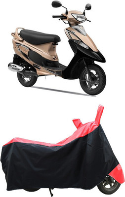 Coxtor Waterproof Two Wheeler Cover for TVS(Scooty Pep+, Red)