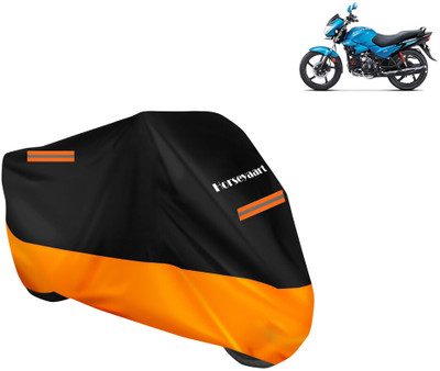 Horseyaart Waterproof Two Wheeler Cover for Hero(Glamour FI, Orange)
