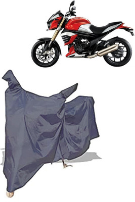 Amexride Two Wheeler Cover for Mahindra(MOJO XT 300, Grey)