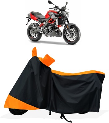 Tricway Two Wheeler Cover for Aprilia(Shiver 900 BS6, Orange)