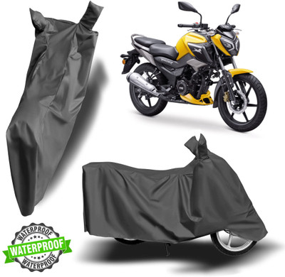 Autoinnovation Waterproof Two Wheeler Cover for TVS(Raider, Grey)