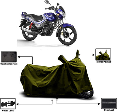 Amexride Two Wheeler Cover for TVS(Star City BS6, Green)
