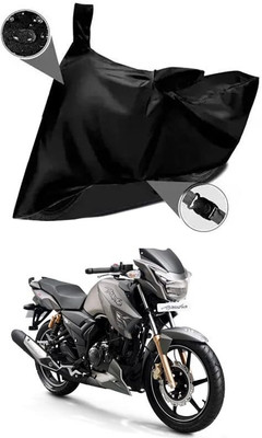 KEDIT Two Wheeler Cover for TVS(Apache RTR 180, Black)