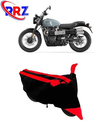 RRZ Waterproof Two Wheeler Cover for Triumph(Street Scrambler, Black, Red)