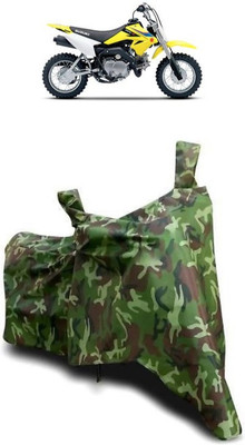 ATBROTHERS Waterproof Two Wheeler Cover for Suzuki(DR-Z50 BS6, Multicolor, Green)