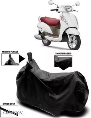 gurukul mart Waterproof Two Wheeler Cover for JAWA(GTS 300 BS6, Black)