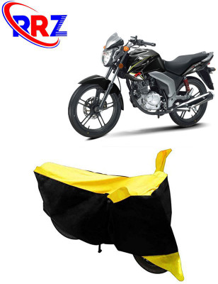 RRZ Waterproof Two Wheeler Cover for Suzuki(GSX, Black, Yellow)