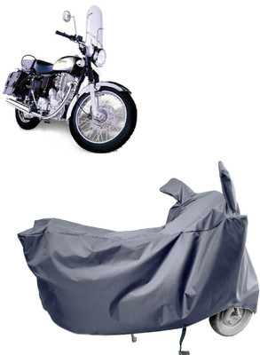 Amexride Two Wheeler Cover for Royal Enfield(Machismo 350, Grey)
