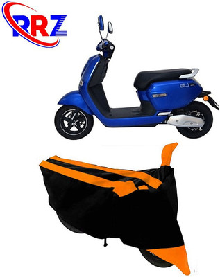 RRZ Waterproof Two Wheeler Cover for Okinawa(Lite, Black, Orange)