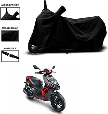 AutoGalaxy Waterproof Two Wheeler Cover for Aprilia(SR 150, Black)