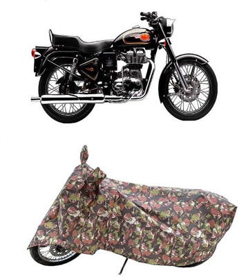 Coxtor Waterproof Two Wheeler Cover for Royal Enfield(Bullet 350 Twinspark, Multicolor)